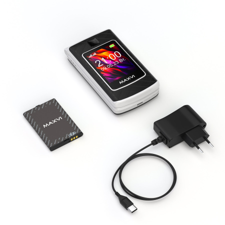 Сотовый Maxvi E28 Black 2sim/2.8+2.4"/320*240/microSD/0.3МП/Bt/раскладушка