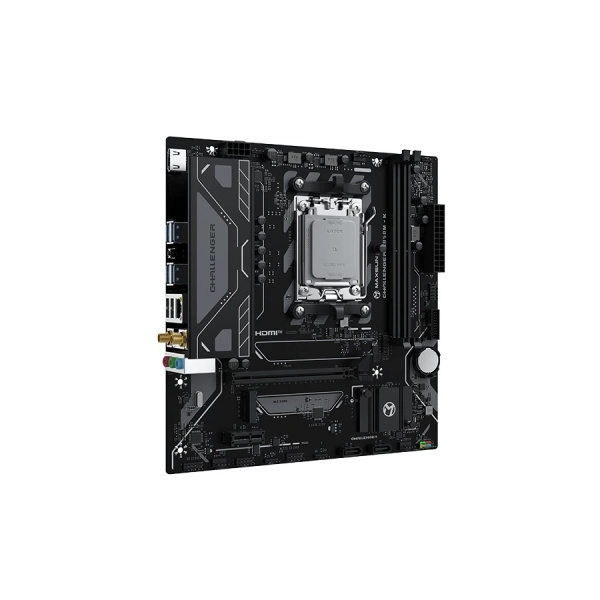 Мат.плата SocAM5 AMD B850 MAXSUN MS-Challenger B850M-K WIFI (mATX,2DDR5,M.2,PCI-E16,PCI-E,HDMI,PC6800,Wi-Fi 6,BT 5.3)