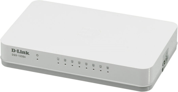 Коммутатор D-Link DGS-1008A 8-ports 10\100\1000_Mbps UTP_Stand-alone