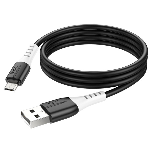 Кабель MicroUSB(m) - USB(m) Hoco X82 1м 2.4A силиконовый,черный