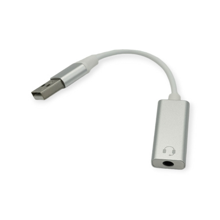 Звуковая карта USB 5H HT-10S 3.5мм серебристый