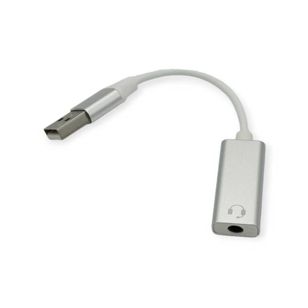Звуковая карта USB 5H HT-10S 3.5мм серебристый