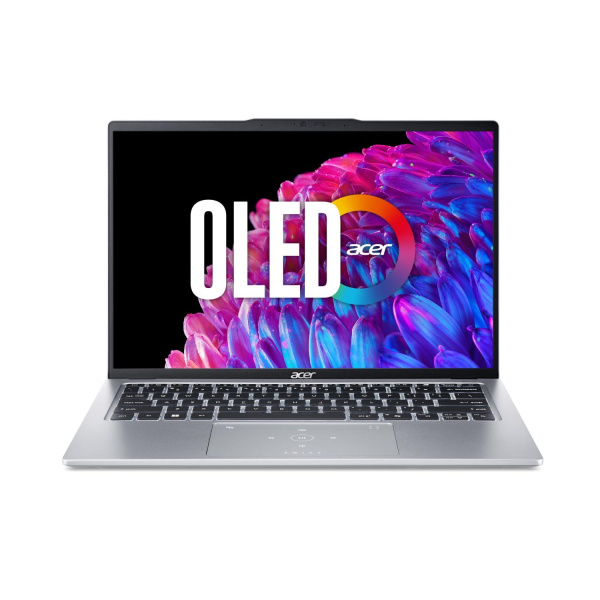 Ноутбук Acer Swift Go 14 SFG14-73-56KL Intel Core Ultra 5 125H/16Gb (soldered D5)/SSD512Gb/UMA/14"/OLED/WQXGA+/2880x1800/90Hz/NoOS/Silver/1.25kg