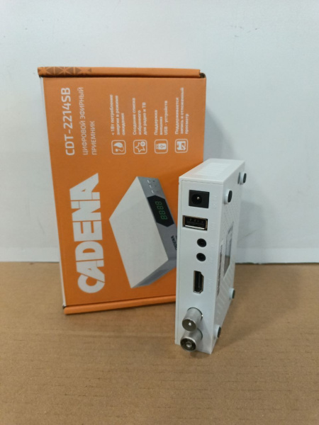 Распродажа! Цифровая приставка DVB-T2 Cadena CDT-2214SB HDMI 1080p/TimeShift/ТВгид/запись(царапины)