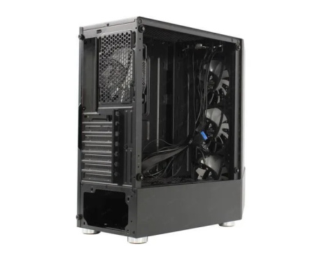 Корпус ATX Б_БП 1STPLAYER FIREROSE F3-A Black (USB, Audio, 4x120mm LED, черный)[F3-A-BK-4F1]