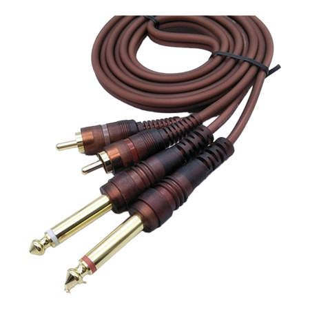 Кабель(шнур) соединительный 2*6.3jack(m)-2RCA(m), 1.5м