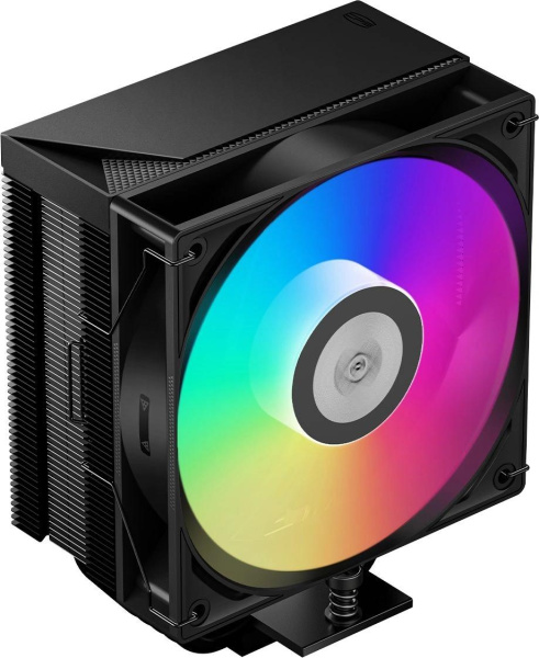 Кулер для процессора/ CPU Cooler PCCooler RT500 TC ARGB BK (245W, 4-pin PWM, 152mm, Al/Cu, 5x6mm, ARGB, 1x120mm, 73.32CFM, 34.9dBA, 2200RPM, S: 1851/1700/1200/115X, AM5/AM4, black)