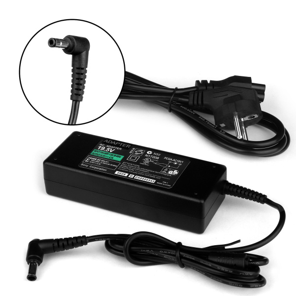 Блок питания для Sony 19.5V 4.7A [90W] 6.5x4.0 pin, с сетевым кабелем
