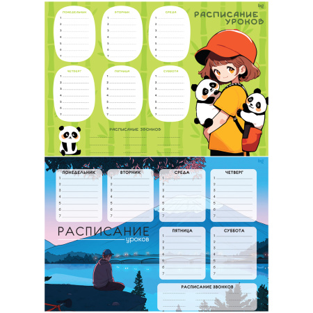 Расписание уроков A3 BG "Японский стиль" (367875)