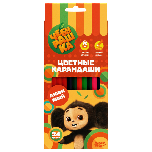 Карандаши 24цв. Мульти-Пульти "Чебурашка" CPЧБ_52997