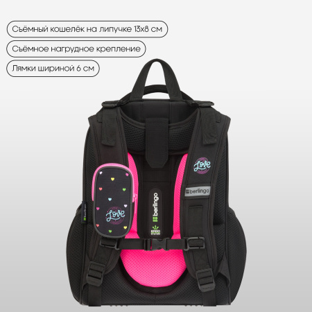 Ранец Berlingo Expert "Love Yourself" 37*28*16см, 2 отделения, 2 кармана, RU-EX-1110
