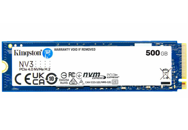 SSD-накопитель M.2 500Гб Kingston NV3 [SNV3S/500G](3D NAND,NVMe,5000/3000 Мб/с)