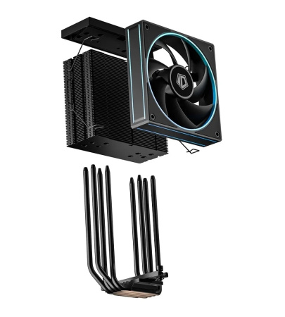 Кулер S115x/1200/1700/1851/1954/AM5/AM4 ID-COOLING FROZN A410 TD ARGB (220W/120mm/500-2000rpm/ARGB/4 тепл.трубки/черный)