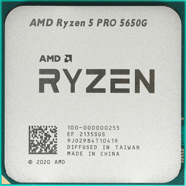 Процессор AMD AM4 Ryzen 5 Pro 5650G (6ядер/12потоков*3,9ГГц-4,4ГГц,16Мб,Vega7,65Вт) oem