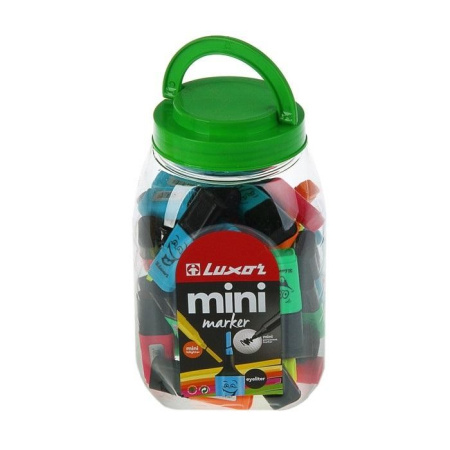 Маркер текстовыделитель LUXOR "Eyeliter" ассорти, 1-4,5мм (4030/50 JAR)
