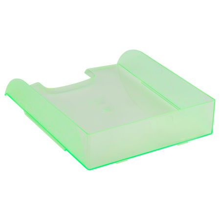 Лоток горизонтальный СТАММ "Вега" тонированный неоновый зеленый (ЛТГ-31749)
