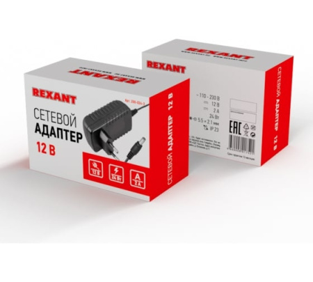 Шнур питания штекер прикуривателя - 5.5*2.1 (+), 1.5 м, Rexant 16-0231