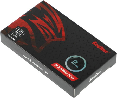 SSD-накопитель M.2 2Тб KingSpec NX [NX-2TB](3D TLC,NVMe,3500/3200 Мб/с,радиатор)