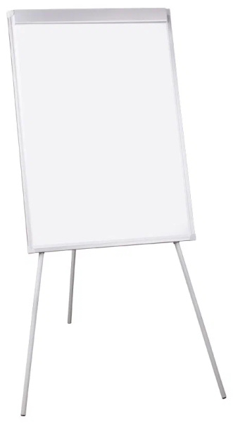 Доска-флипчарт 70*100см. на треноге, рамка ПВХ, регулировка по высоте, полочка OfficeSpace (359017)