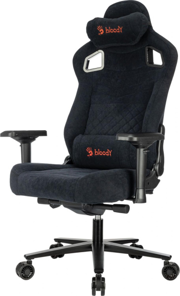 Кресло игровое A4Tech Bloody GC-660 черный Formula 999 искусственная замша с подголов. крестов. металл