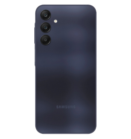 Смартфон Samsung Galaxy A25 6Гб 128Гб SM-A256 Blue Black 6.5", AMOLED, 2340*1080, 2*2.4+6*2.0ГГц, 50+8+2Мп, 13Мп, 5G, NFC, 5000мАч, And 14