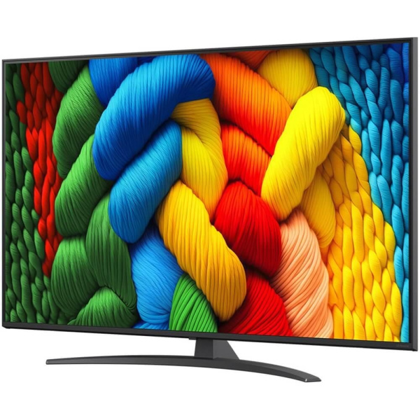 Телевизор ЖК 55'' LG/ 55", Ultra HD, Nano Color, Smart TV, WebOS, Wi-Fi, DVB-T2/C/S2, MR, 60Hz Native, 2.0ch (20W), 2 HDMI, 2 USB, 1 Pole, Charcoal Black, 2025