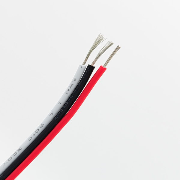 Шлейф для светодиодной ленты, 3контакта, 22AWG, OD4.8*1.6мм, PVC Cu, цветной, метражом, UL1007
