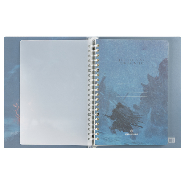 Тетрадь на кольцах 80л. "Encounter" пласт. обложка Greenwich Line (Nrp80A5_38627)