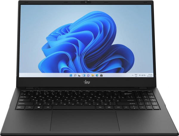 Ноутбук IRU Planio 15ING N-series N100 8Gb SSD512Gb Intel UHD Graphics 15.6" IPS FHD (1920x1080) FreeDOS black WiFi BT Cam 6000mAh (2058904)