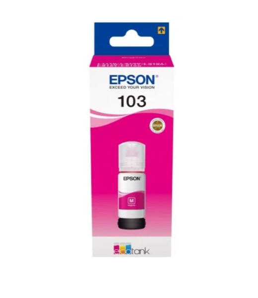 Контейнер_с_чернилами Epson 103M C13T00S34A для L3100/3101/3110/3150 пурпурный (65мл)
