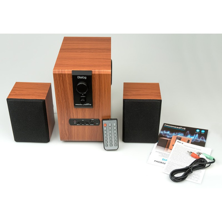 Актив.колонки 2.1 Dialog Progressive AP-150 10Вт, USB/SD, питание от сети, MDF, Brown