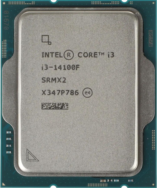 Процессор 1700 Intel Core i3-14100F (4ядра/8потоков*3,5ГГц-4,7ГГц,12Мб,110Вт) oem