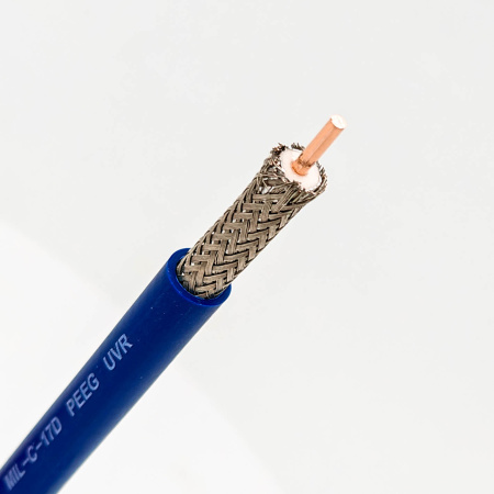 Кабель коаксиальный 50Ом, OD7.5мм, наруж., PVC Cu/Al/Cu 88%, метражом, RadioLab 5D-FB