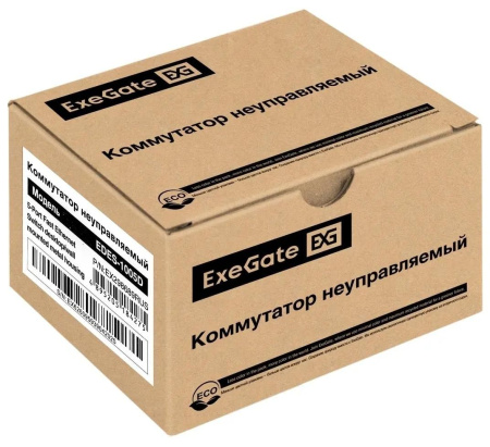 Коммутатор ExeGate EDES-1005D 5-port 10\100_Mbps металлический корпус