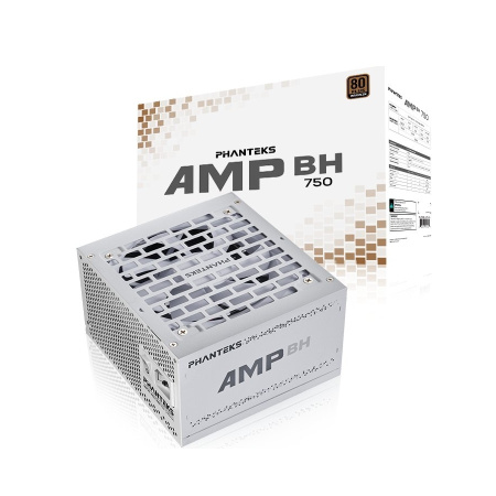 Блок питания 750Вт PHANTEKS AMP BH 750W White (ATX 3.1,APFC,120мм,3PCI-E,4SATA,80+Bronze)[PH-P750B_WT01]