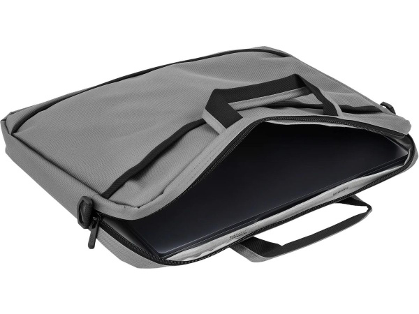 Сумка_для_ноутбука 17" Digma W-211 серый полиэстер (W211GBK)