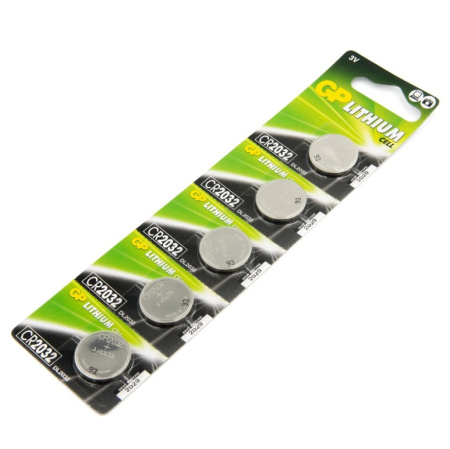 Батарейка CR2032 GP 5шт. /3В. литиевая