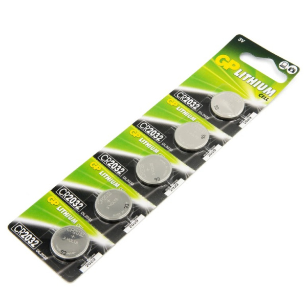 Батарейка CR2032 GP 5шт. /3В. литиевая
