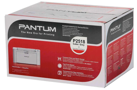 Принтер Лазерный Монохромный A4 Pantum P2518 22 стр/м USB Grey