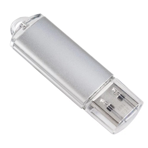 Флеш-накопитель USB2.0 4Gb Perfeo E01 (PF-E01S004ES) Серебристый