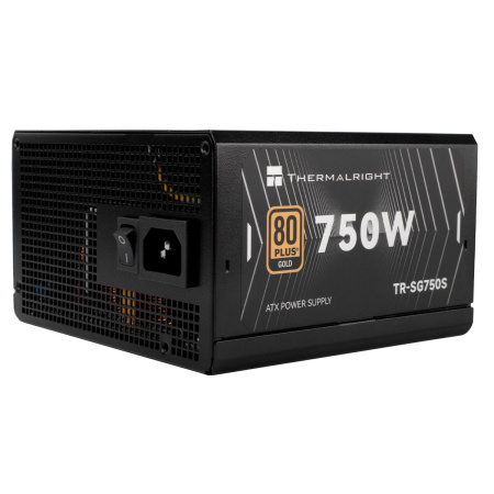Блок питания 750W/ Power Supply Thermalright, 750W 80+ Gold (ATX, 3.1, PCIe 5.1, Non-modular, 1x24(20+4)pin, 1xCPU 8(4+4)pin, 2xPCIe*2 8(6+2)pin, 5xSATA3, 1x12+4pin (12VHPWR PCIe 5.1 12+4pin 600mm), 3xMOLEX4pin, Active, 120x120mm, 150x140x86mm, APFC, blac