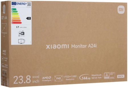 Монитор Xiaomi 23.8" A24i 2026 черный IPS LED 6ms 16:9 HDMI матовая 1500:1 300cd 178гр/178гр 1920x1080 144Hz DP FHD 3кг