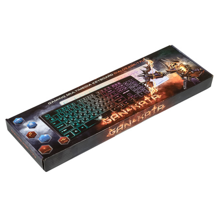 Игровая клавиатура USB Dialog Gan-Kata KGK-17U мембранная, подсветка, White