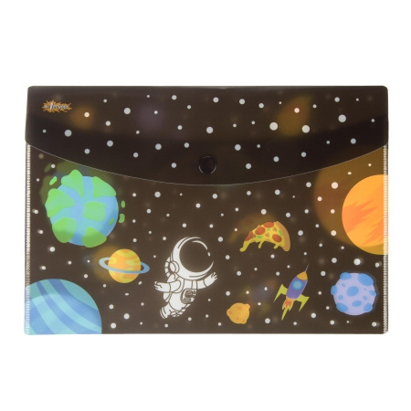 Папка-конверт на кнопке №1 School А5 "Space time" (1725972)