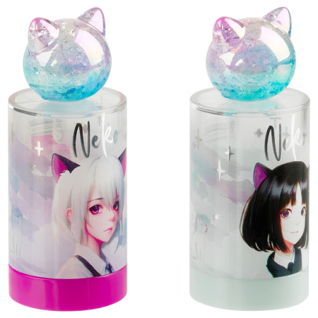 Точилка MESHU "Neko" 1 отверстие, ассорти MS_56000