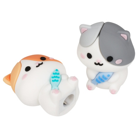 Точилка MESHU "Kitten" 1 отверстие, ассорти MS_54492