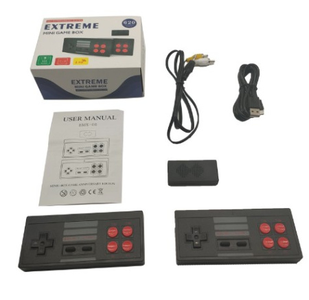 Игровая приставка Extreme mini game box, 620 игр, 2 геймпада
