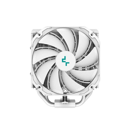 Кулер S115x/1200/1700/20XX/AM5/AM4 DEEPCOOL AS500 PLUS WH (220W/2*140mm/500-1200rpm/Al+Cu/ARGB/5 тепл. трубок)