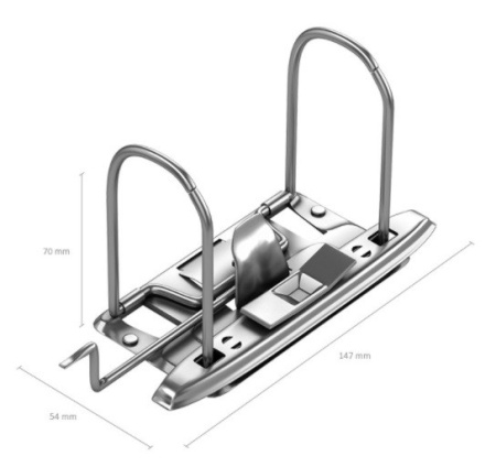 Папка-регистратор 70мм. Erich Krause "Стандарт" мет. кант, красная (280)