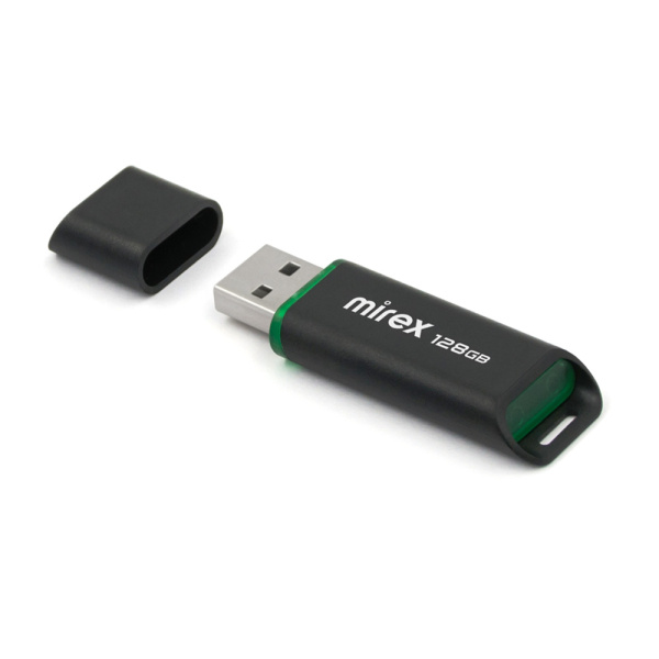 Флеш-накопитель USB2.0 128Gb Mirex Spacer (13600-FMUSP128) черный